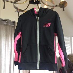 New Balance sporty zip up hoody girls small
